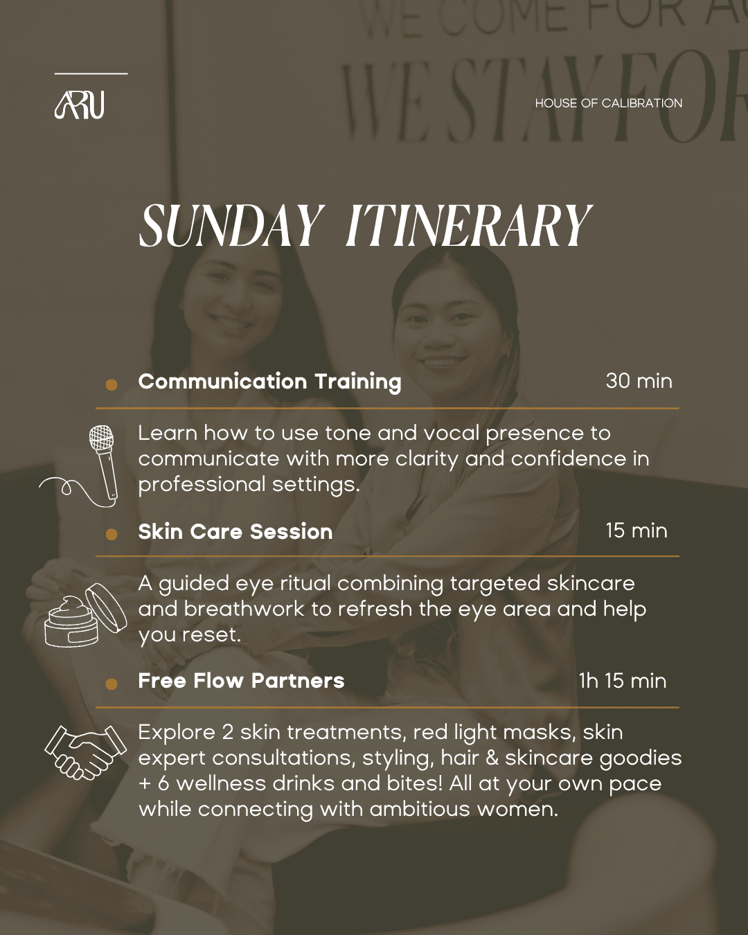 ARU Back To Dubai Edition : Wellness Event for Ambitious Women in Dubai