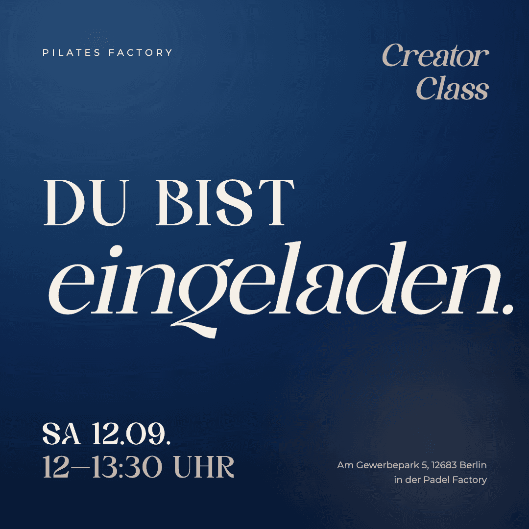 Exclusive Creator Class - Opening Pilates Factory