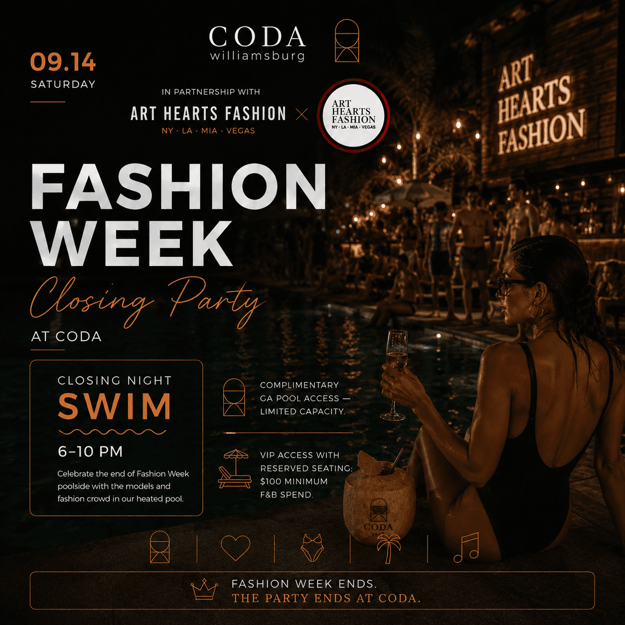 FASHION WEEK CLOSING DAY w/ NIGHT SWIM | 2–10 PM