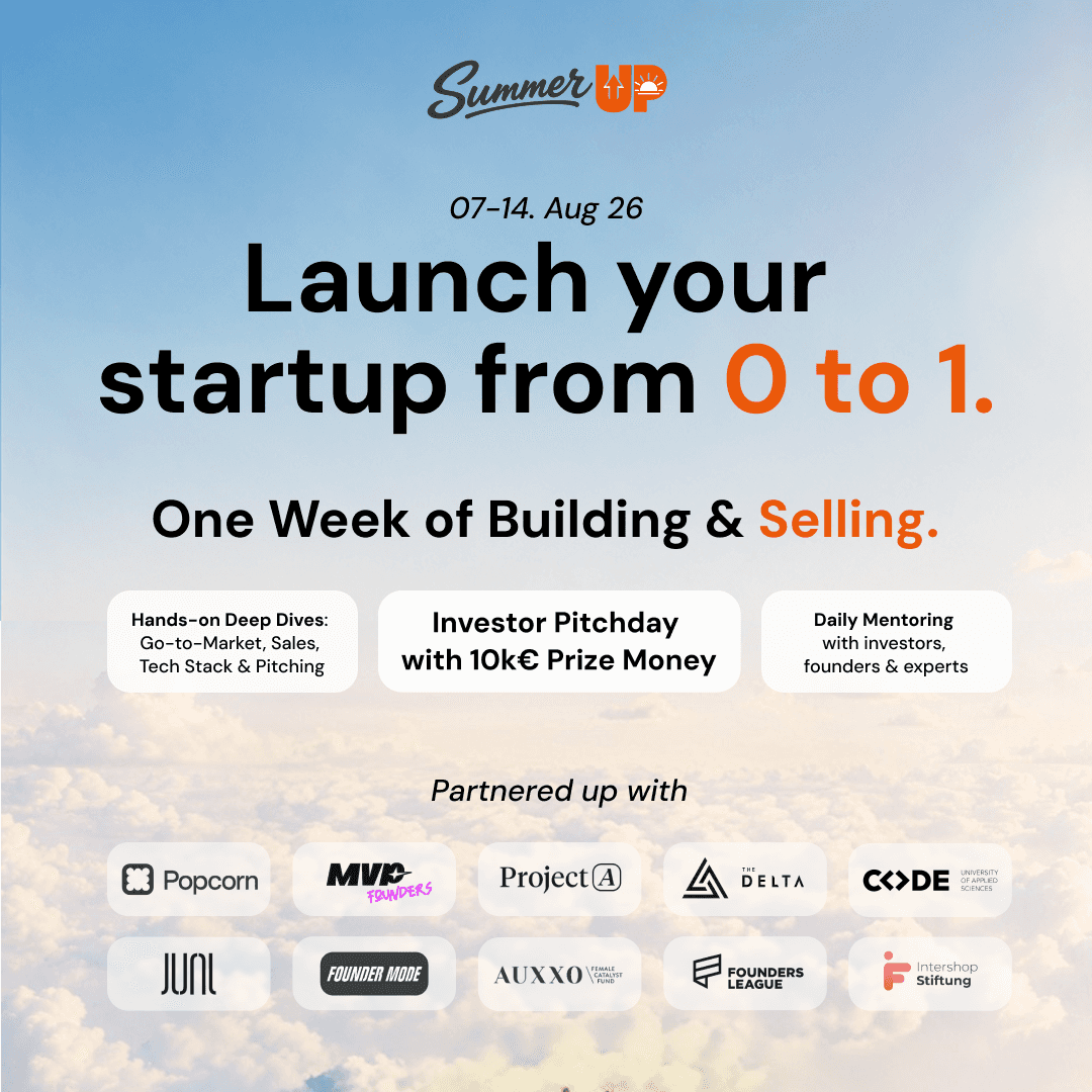 SummerUP – Launch your startup from 0 to 1 | One Week of Building & Selling