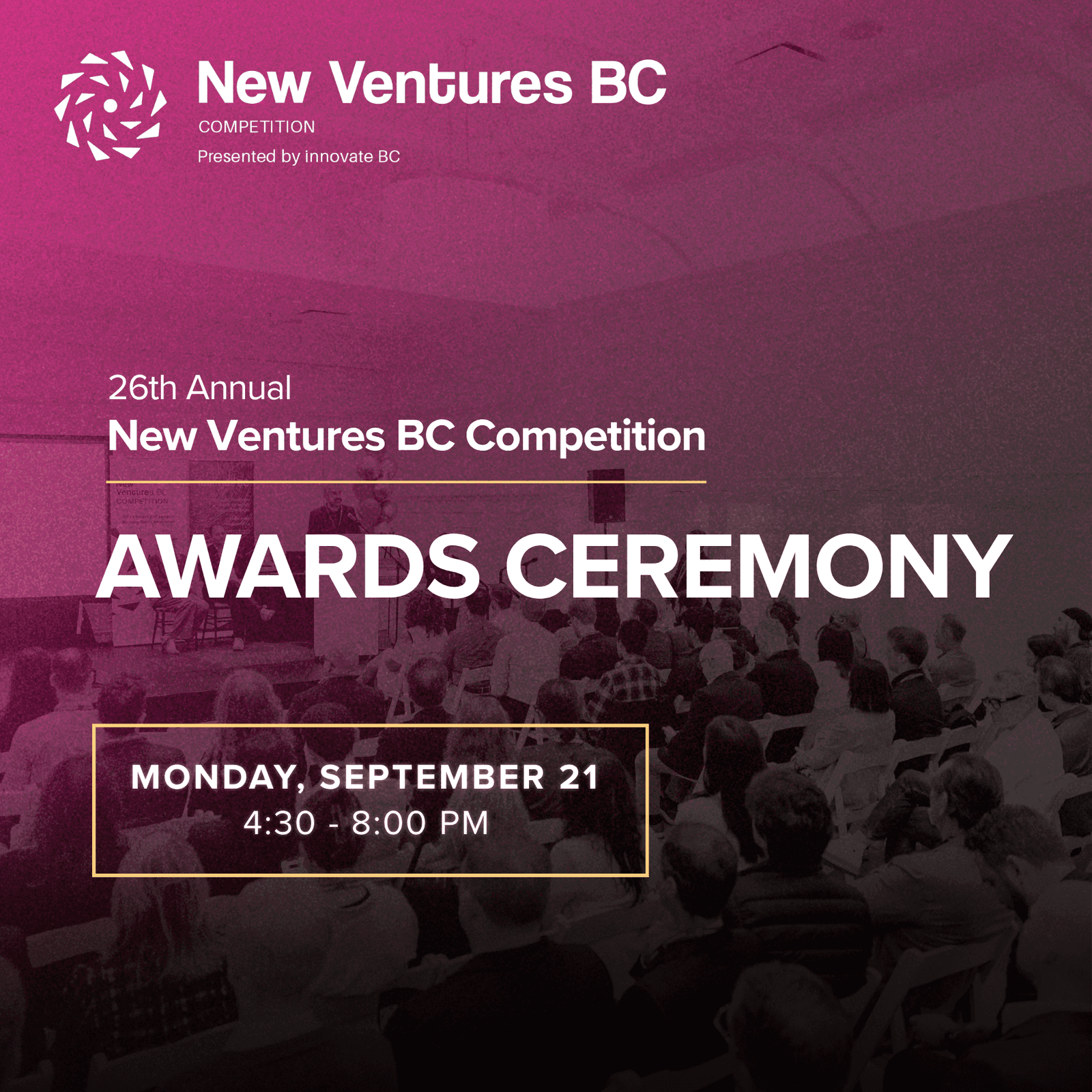 2026 New Ventures BC Competition Awards Ceremony