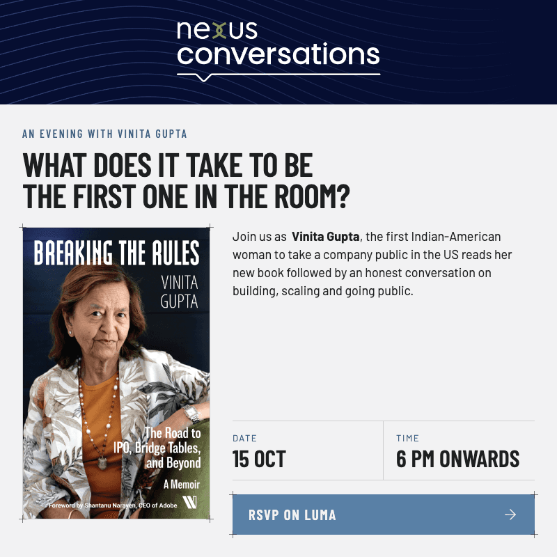 Breaking the Rules: An Evening with Vinita Gupta