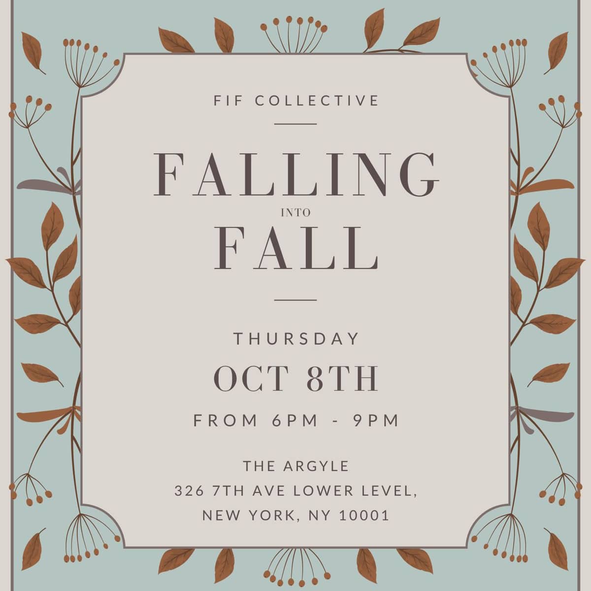 FIF Falling into Fall