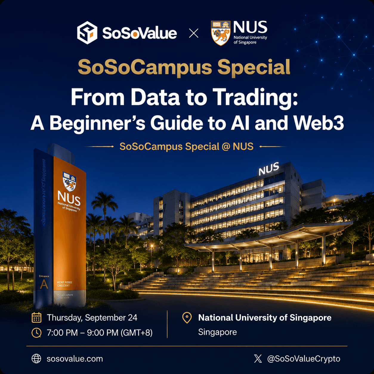 From Data to Trading: A Beginner’s Guide to AI and Web3 | SoSoCampus Special @ NUS