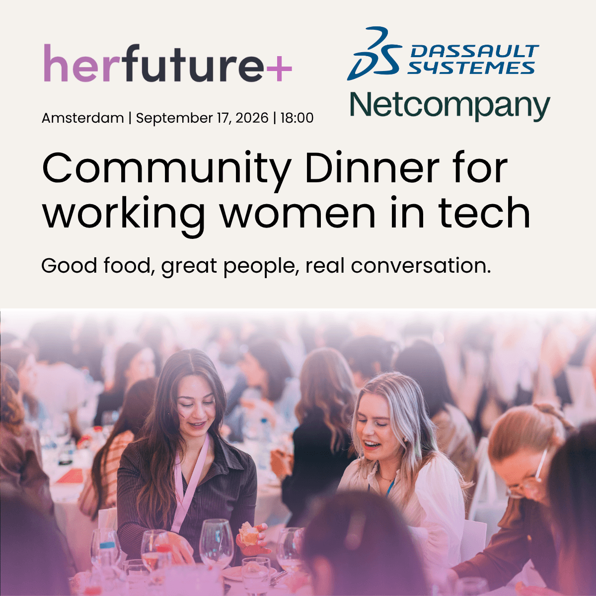 HerFuture+ x Dassault X Netcompany Community Dinner