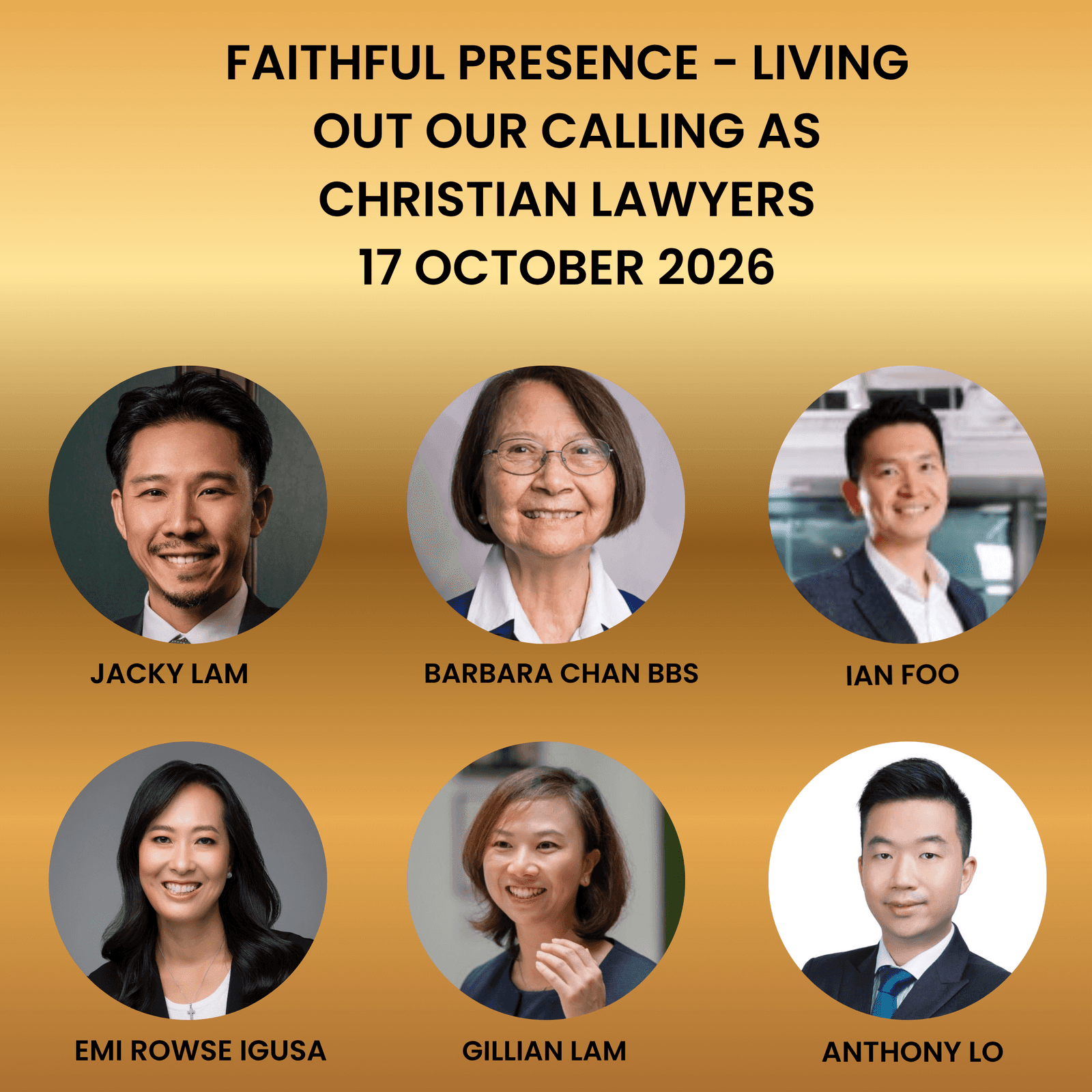 Hong Kong Gathering - "Faithful Presence: Living Out Our Calling as Christian Lawyers"