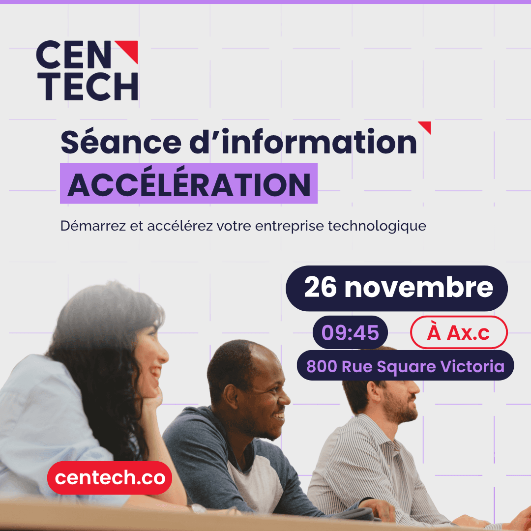 Séance d'information Accélération | PRÉSENTIEL