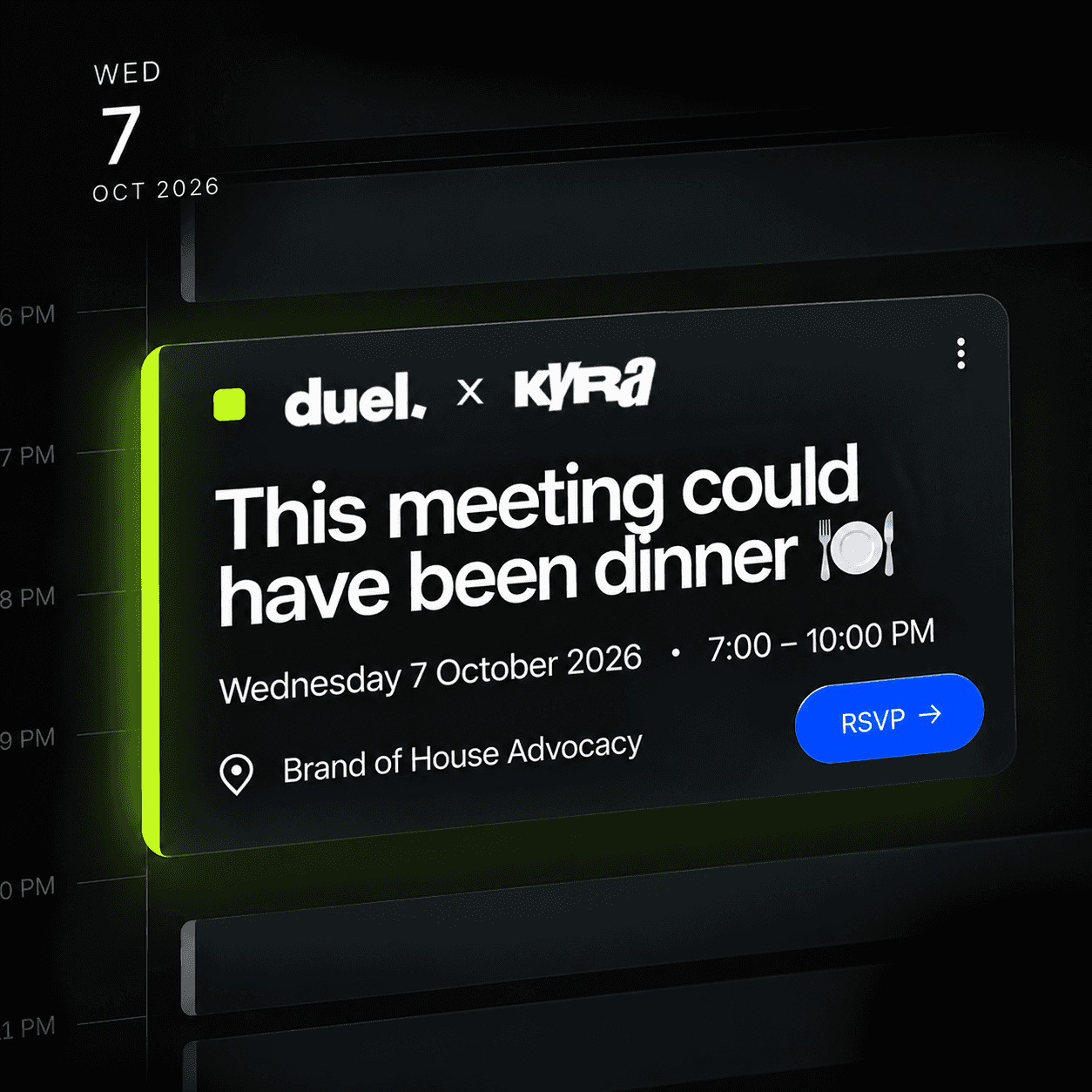 This Meeting Could Have Been Dinner