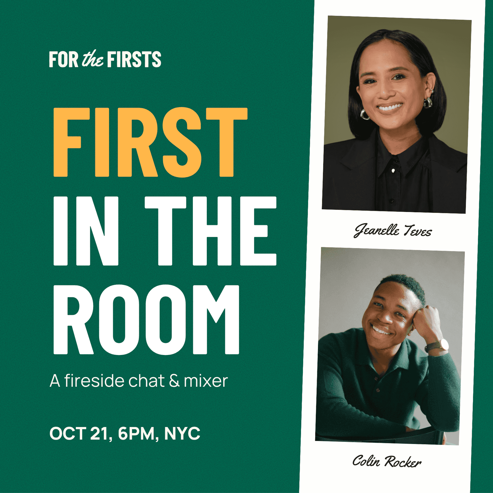 For the Firsts: October Meetup