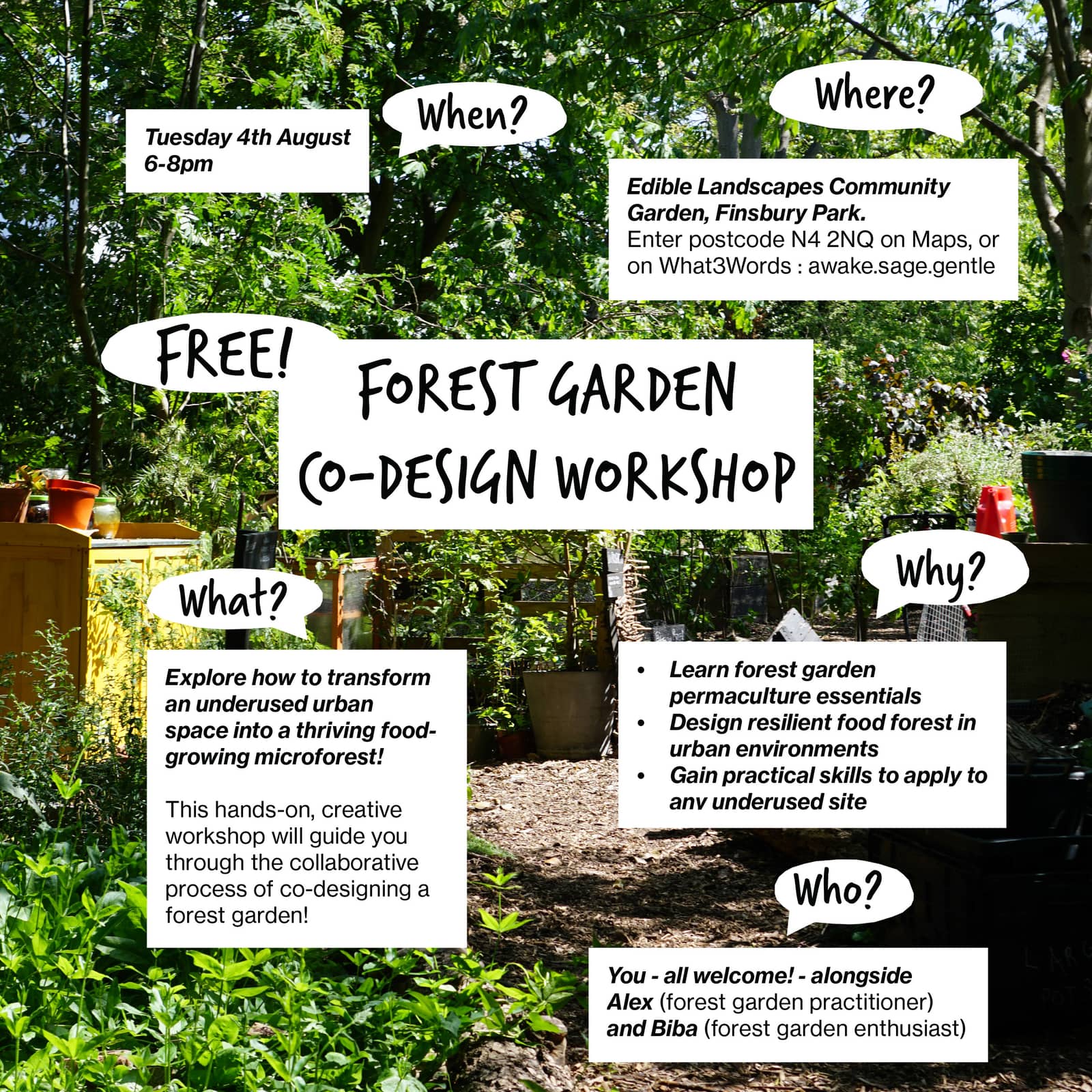 FOREST GARDEN CO-DESIGN WORKSHOP