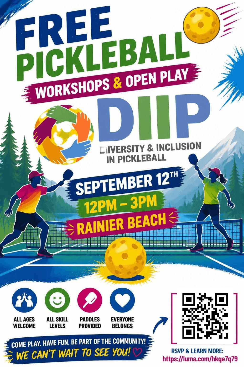 DIIPickleball FREE Workshop + Group Play for All Levels