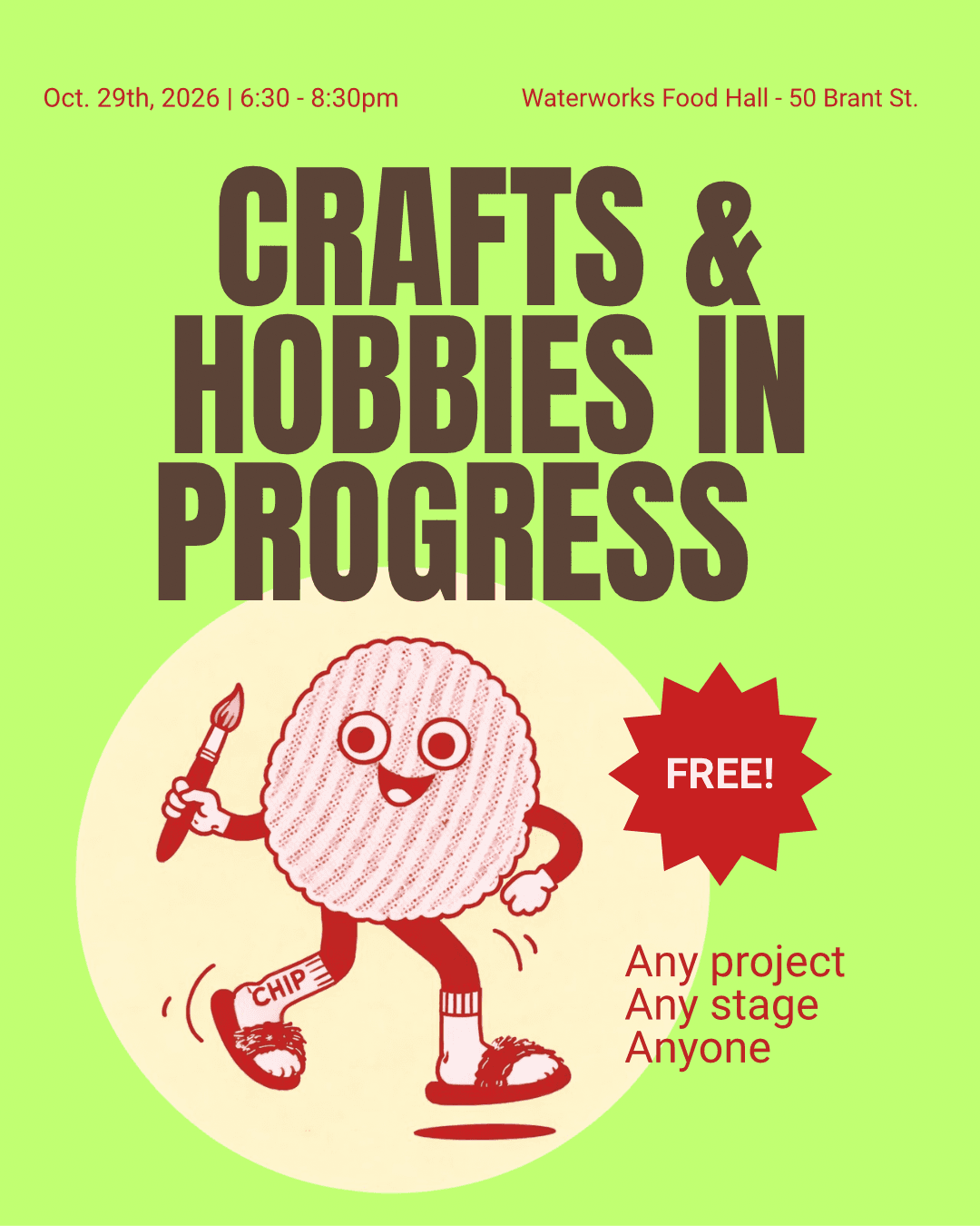 Crafts and Hobbies in Progress