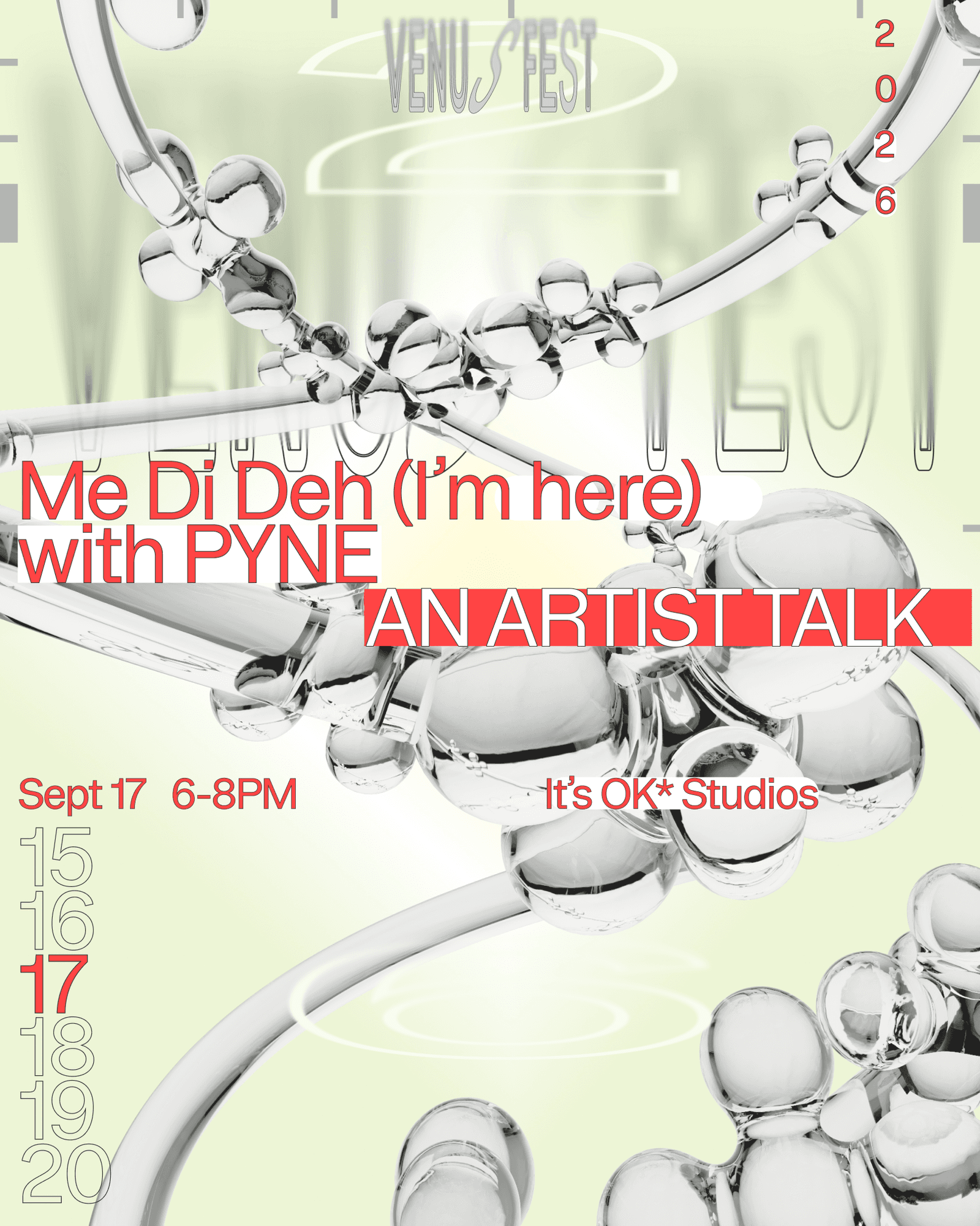 Me Di Deh: Artist Talk w/ PYNE