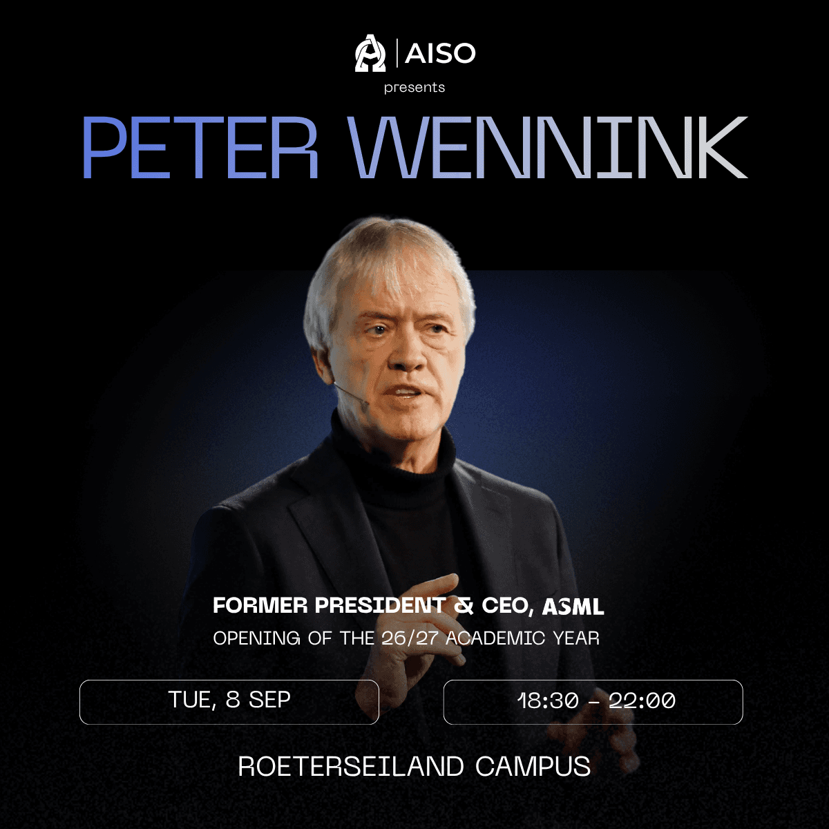 Peter Wennink (former CEO of ASML) - Panel Discussion on "The Role of Education in a Time of Rapid AI Change" | AISO Opening Night 2026/27