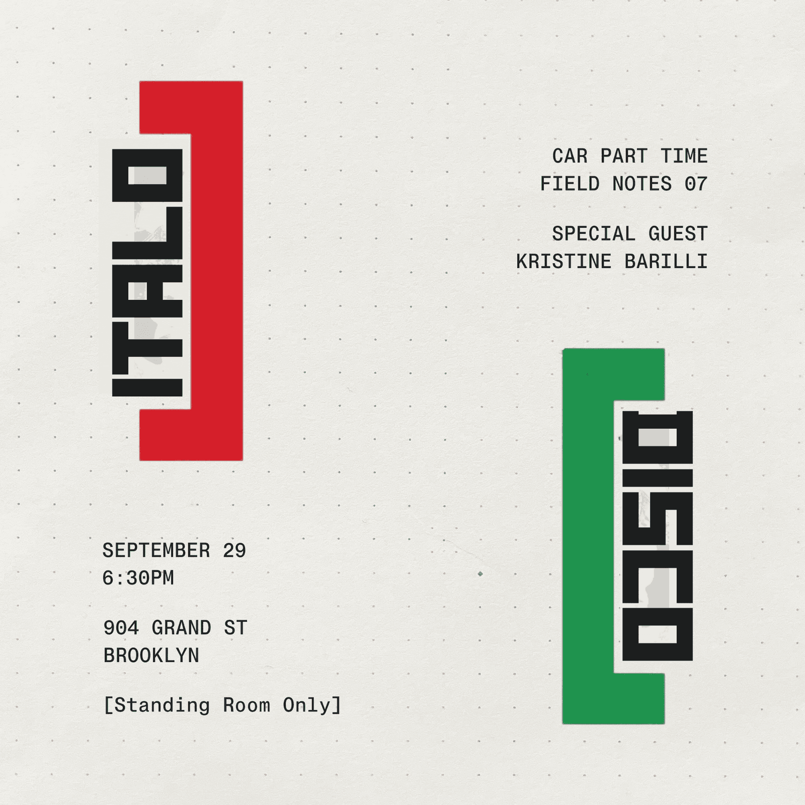 Field Notes 07: Italo Disco