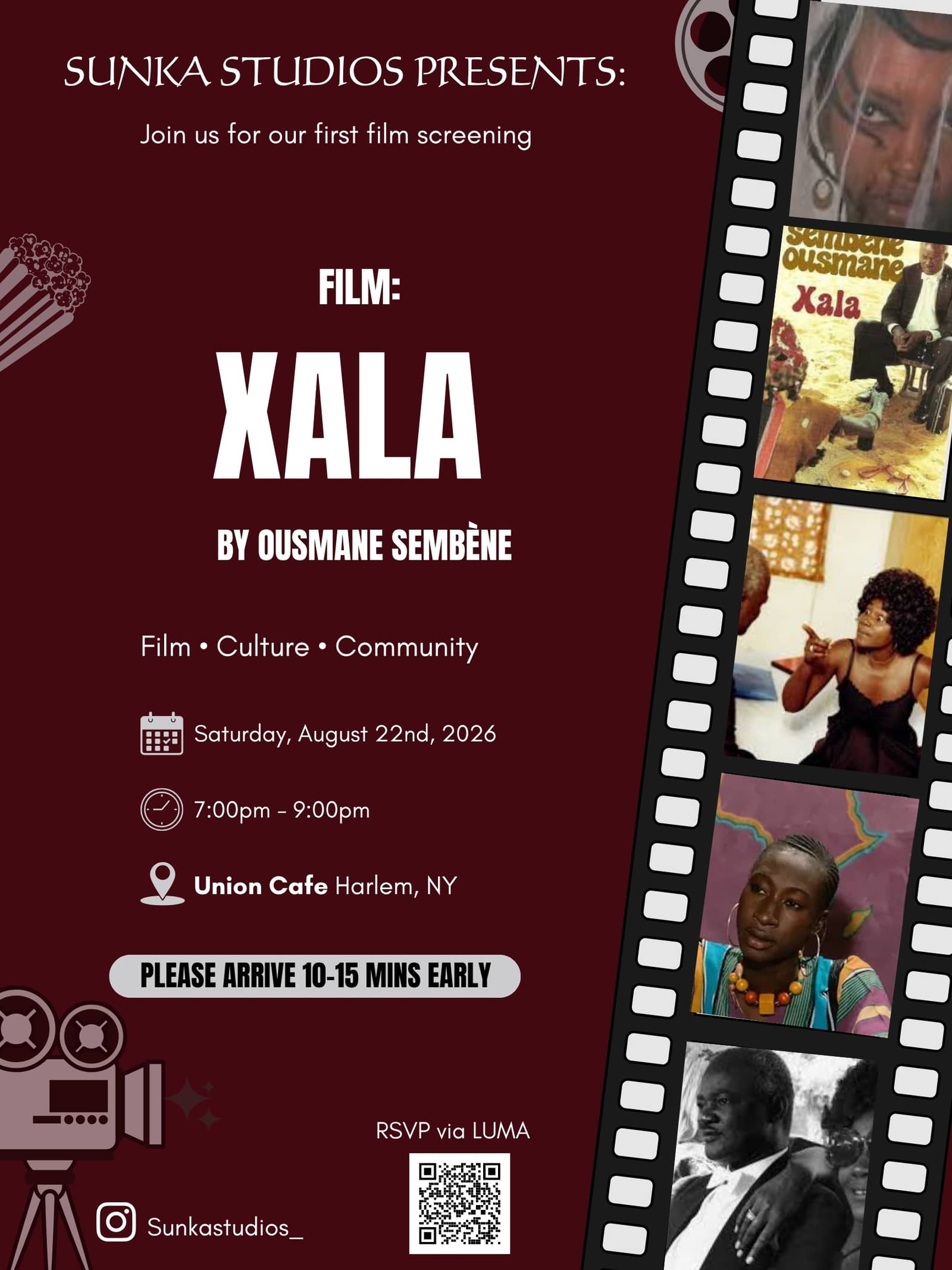 Welcome To Sunka Studios First Film Screening: Xala By Ousmane Sembene