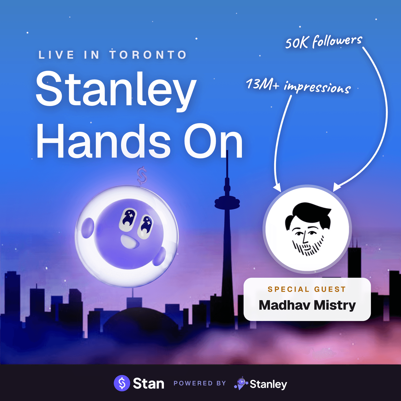 Stanley Hands On @ Toronto w Madhav Mistry