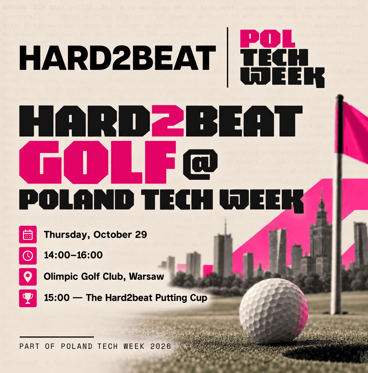 Hard2beat Golf @ Poland Tech Week