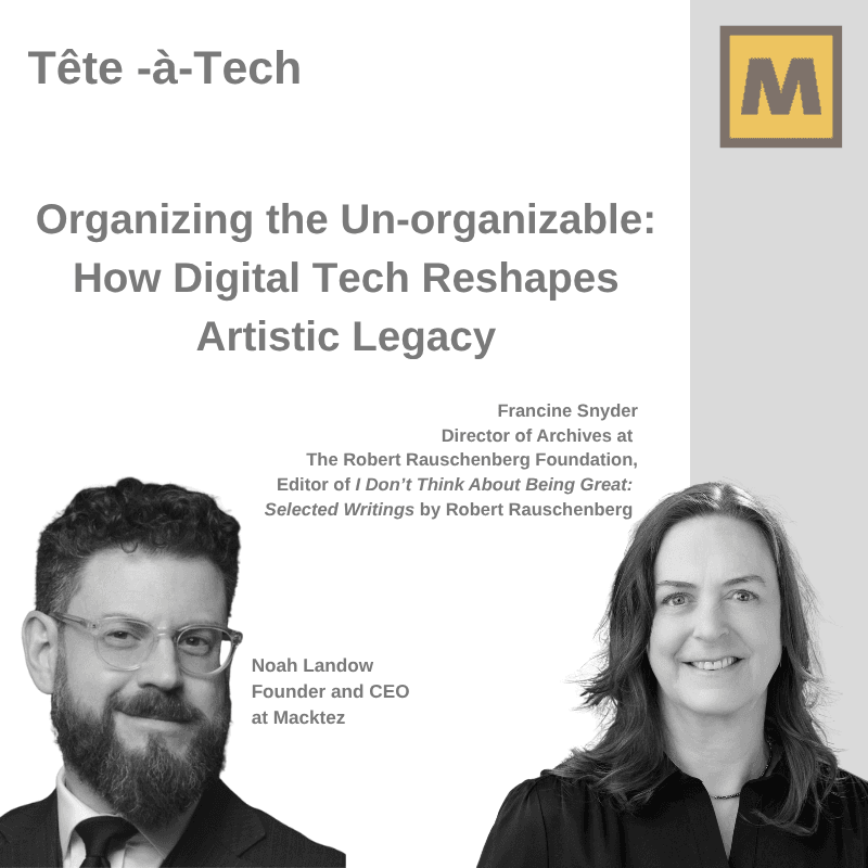 Organizing the Un-organizable: How Digital Tech Reshapes Artistic Legacy