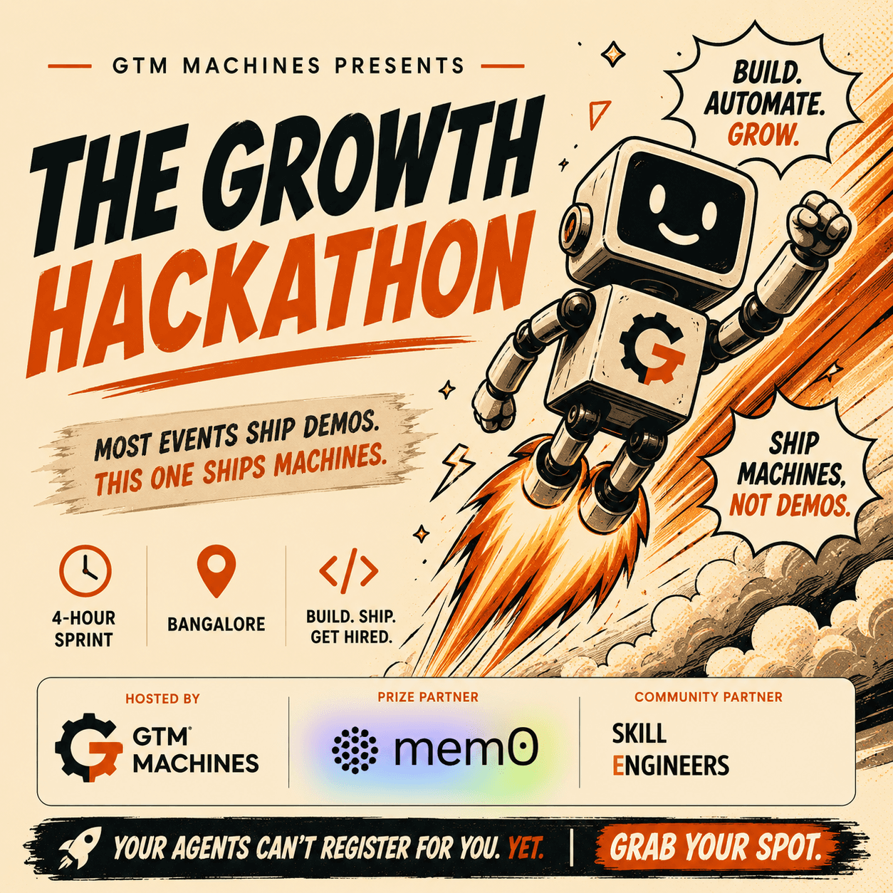 The Growth Hackathon | GTM Machines × Mem0 × NeevCloud x Skill Engineers
