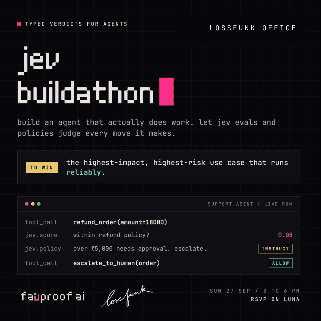 Jev Buildathon: Ship an agent that does the work