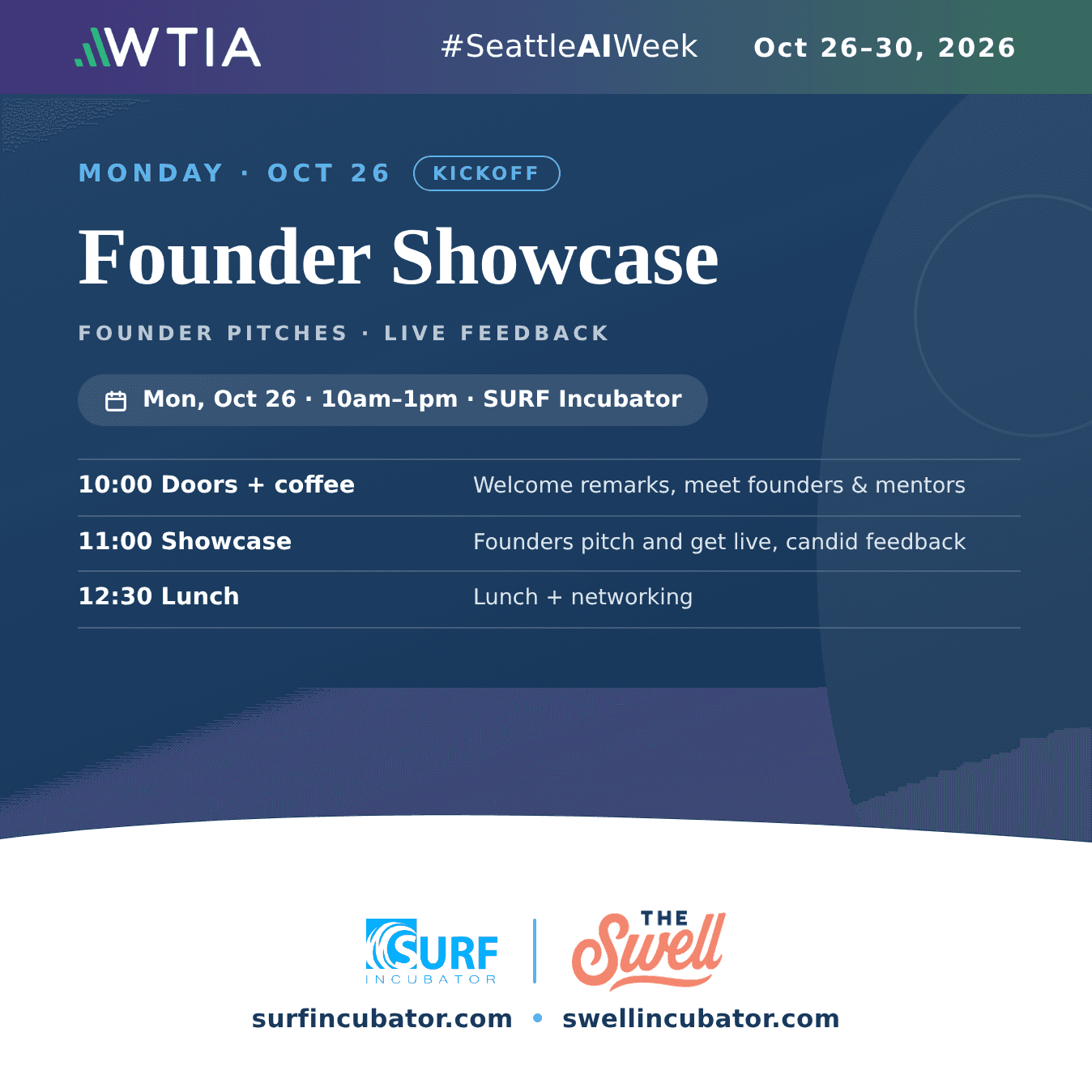 Founder Showcase: Seattle AI Week Kickoff