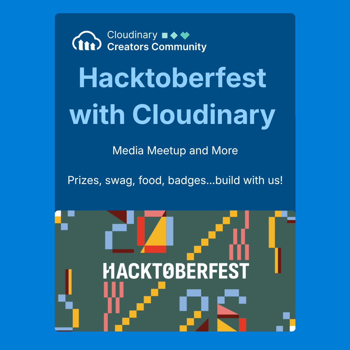 Hacktoberfest with Cloudinary: A Media Meetup and Mini-Hackathon