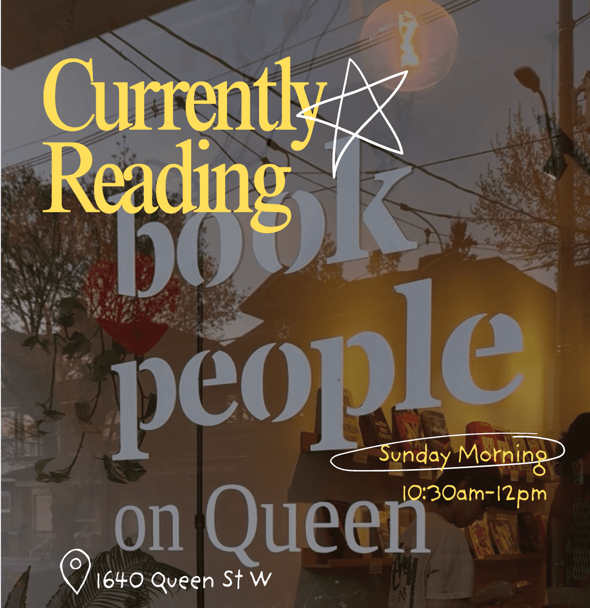 Currently Reading - a Sunday morning mid-book club at Book People