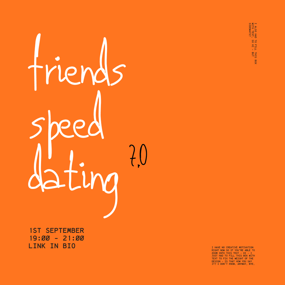 Warsaw Creative Club: Friends Speed Dating