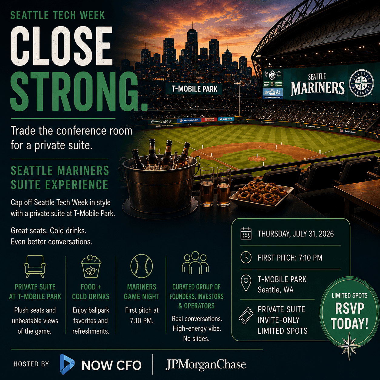 Suite Night at the Mariner | JP Morgan & NOW CFO