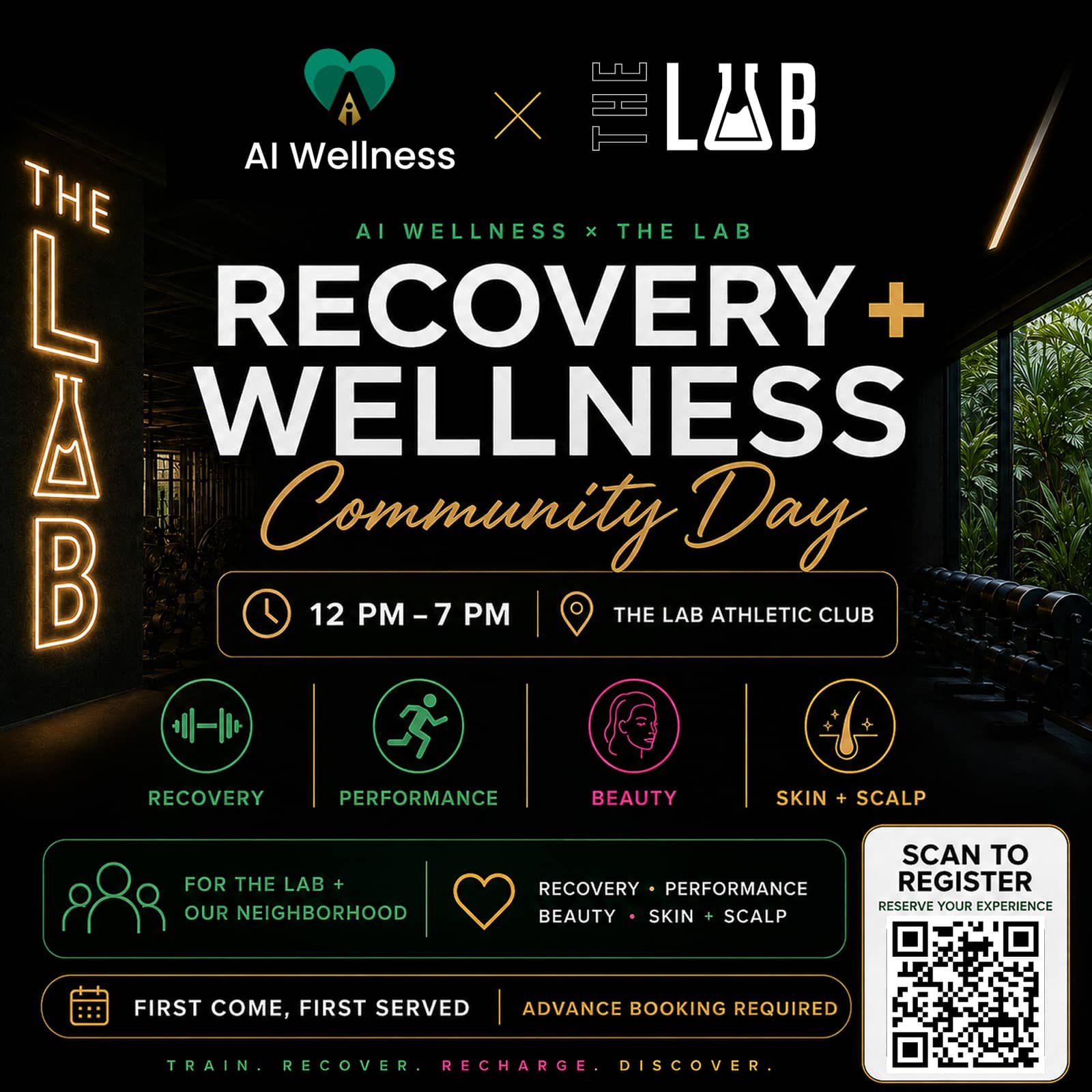 AI WELLNESS × THE LAB ATHLETIC CLUB: RECOVERY + WELLNESS EXPERIENCE