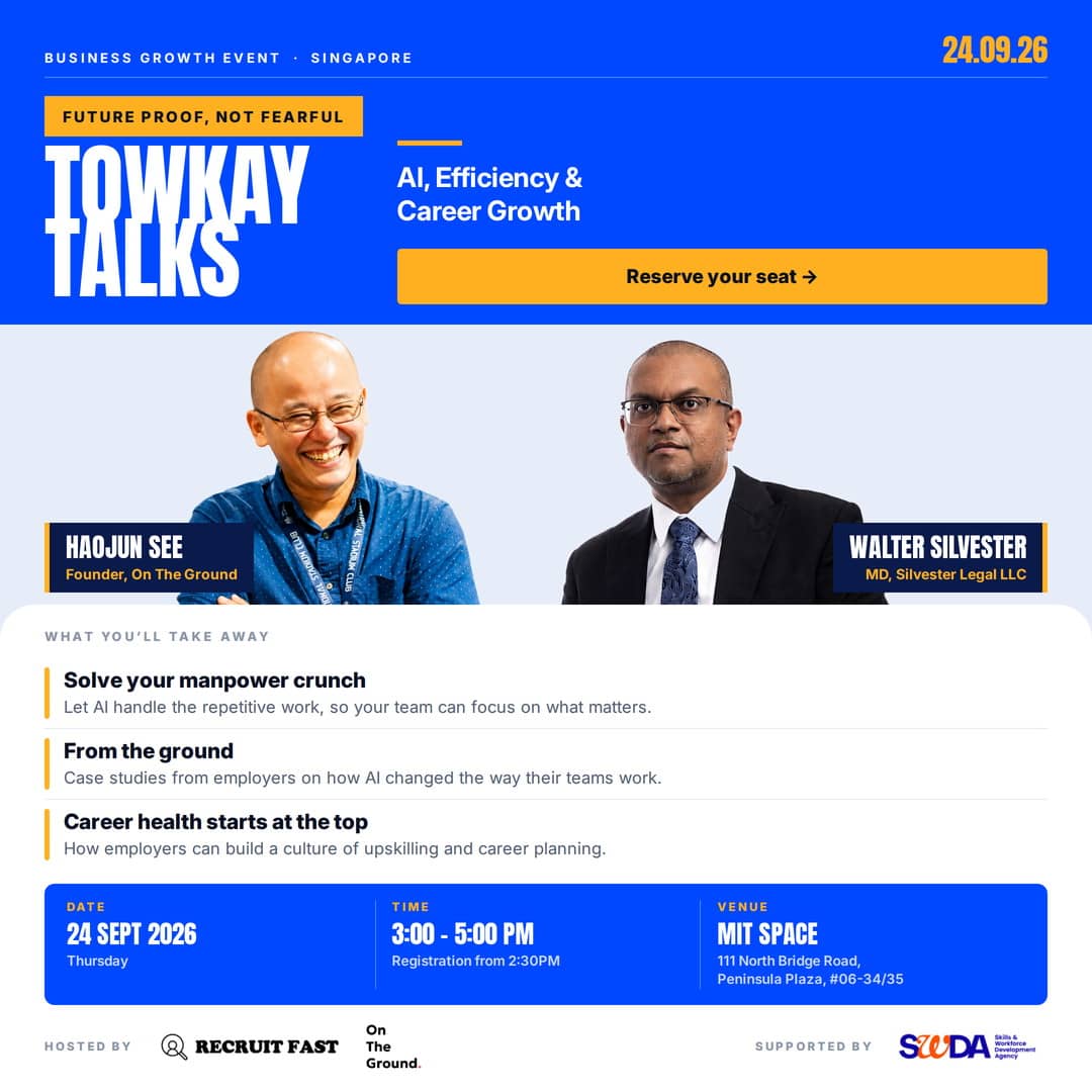 TOWKAY TALKS SERIES 5: AI, EFFICIENCY & CAREER GROWTH