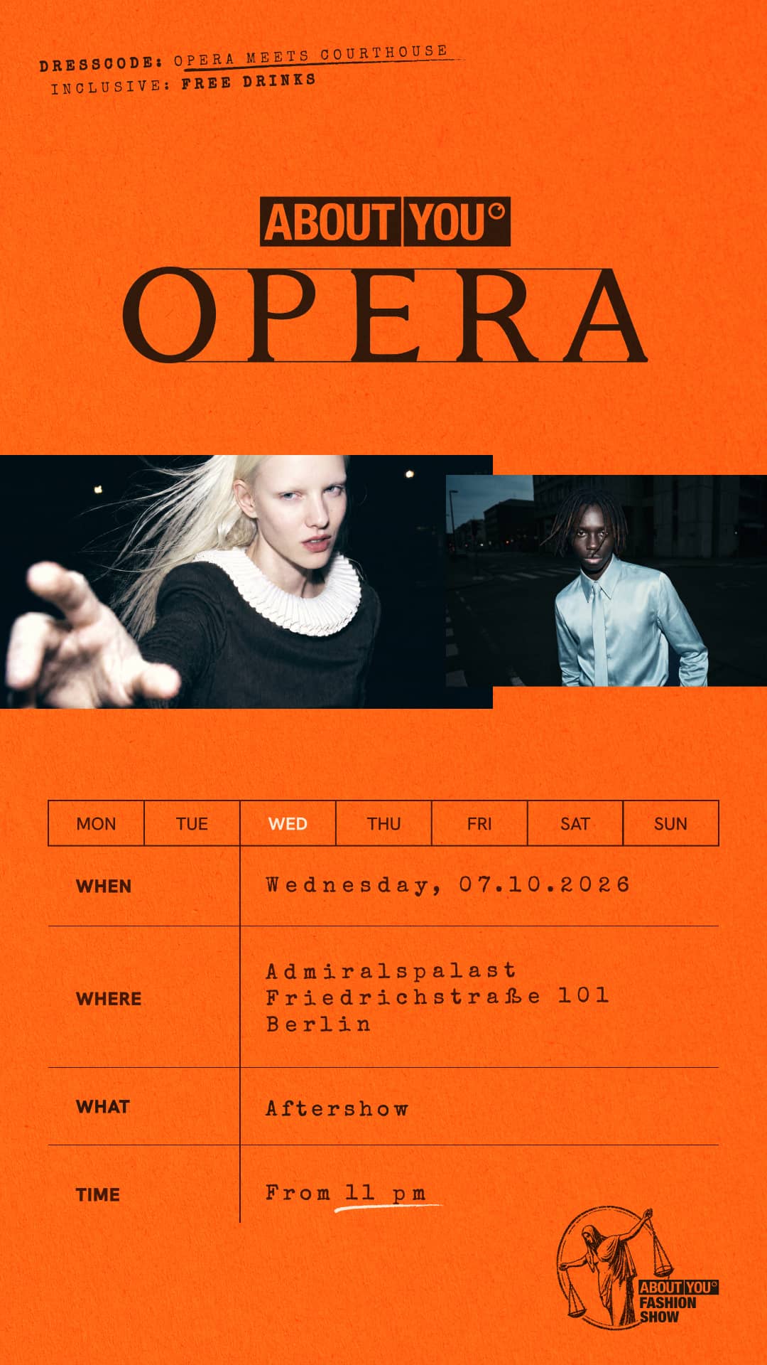 ABOUT YOU Opera Aftershow | October 7th | Berlin
