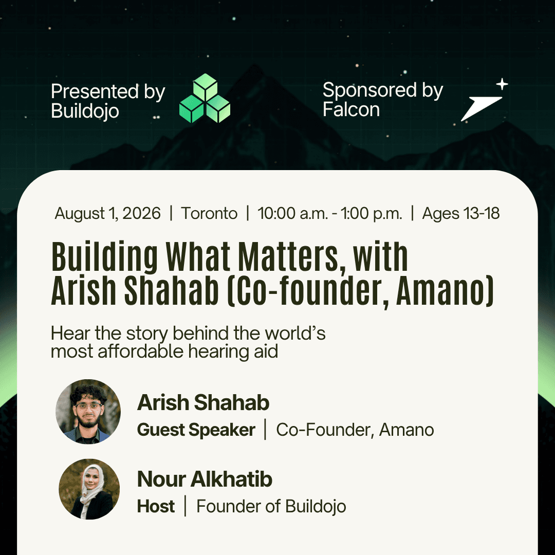 Building What Matters, with Arish Shahab (Co-founder, Amano) | Buildojo Founder Circle #1
