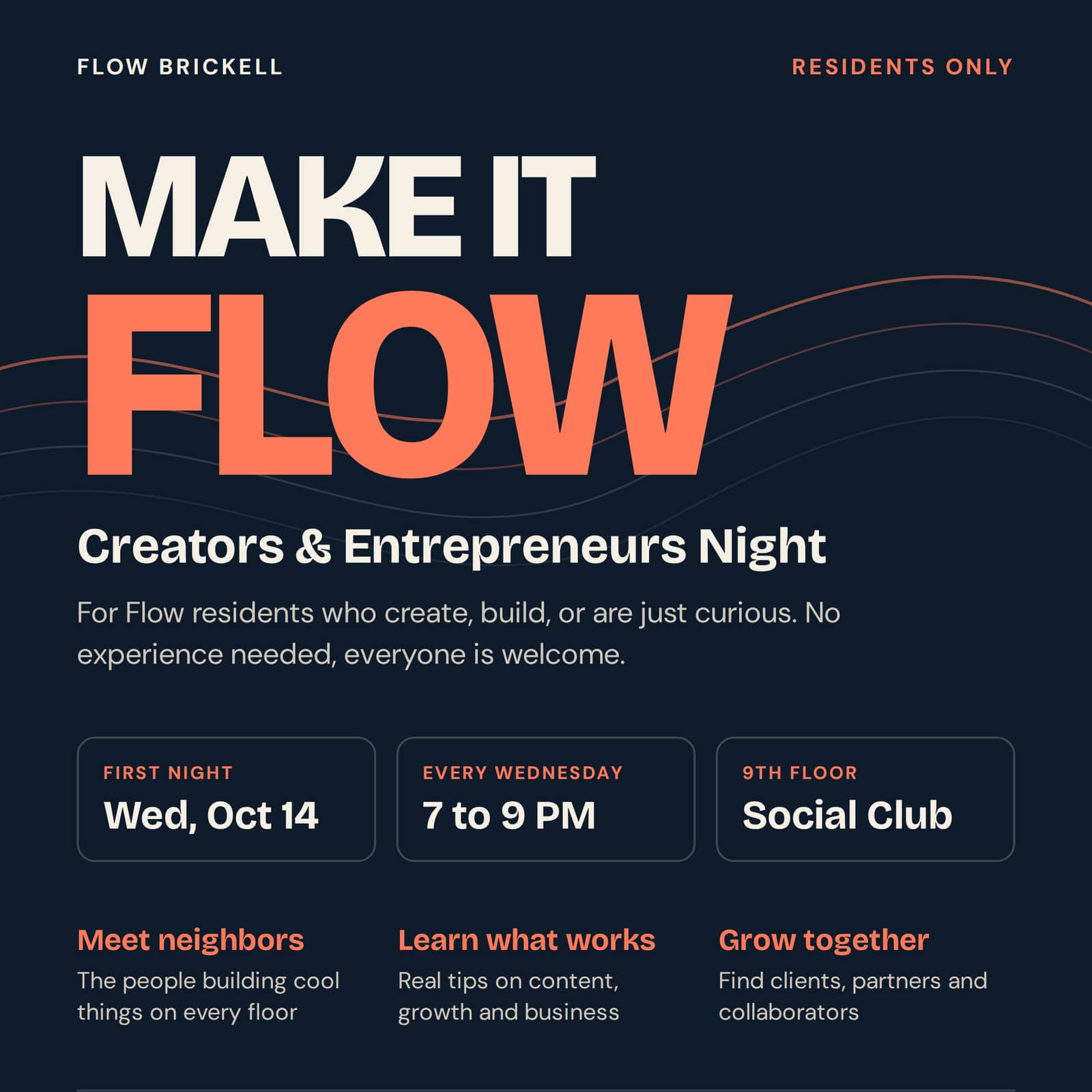 Make It Flow: Creators & Entrepreneurs Night