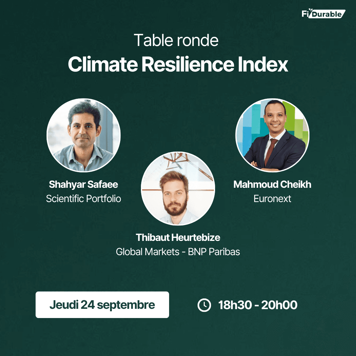 Table ronde - Climate Resilience Index