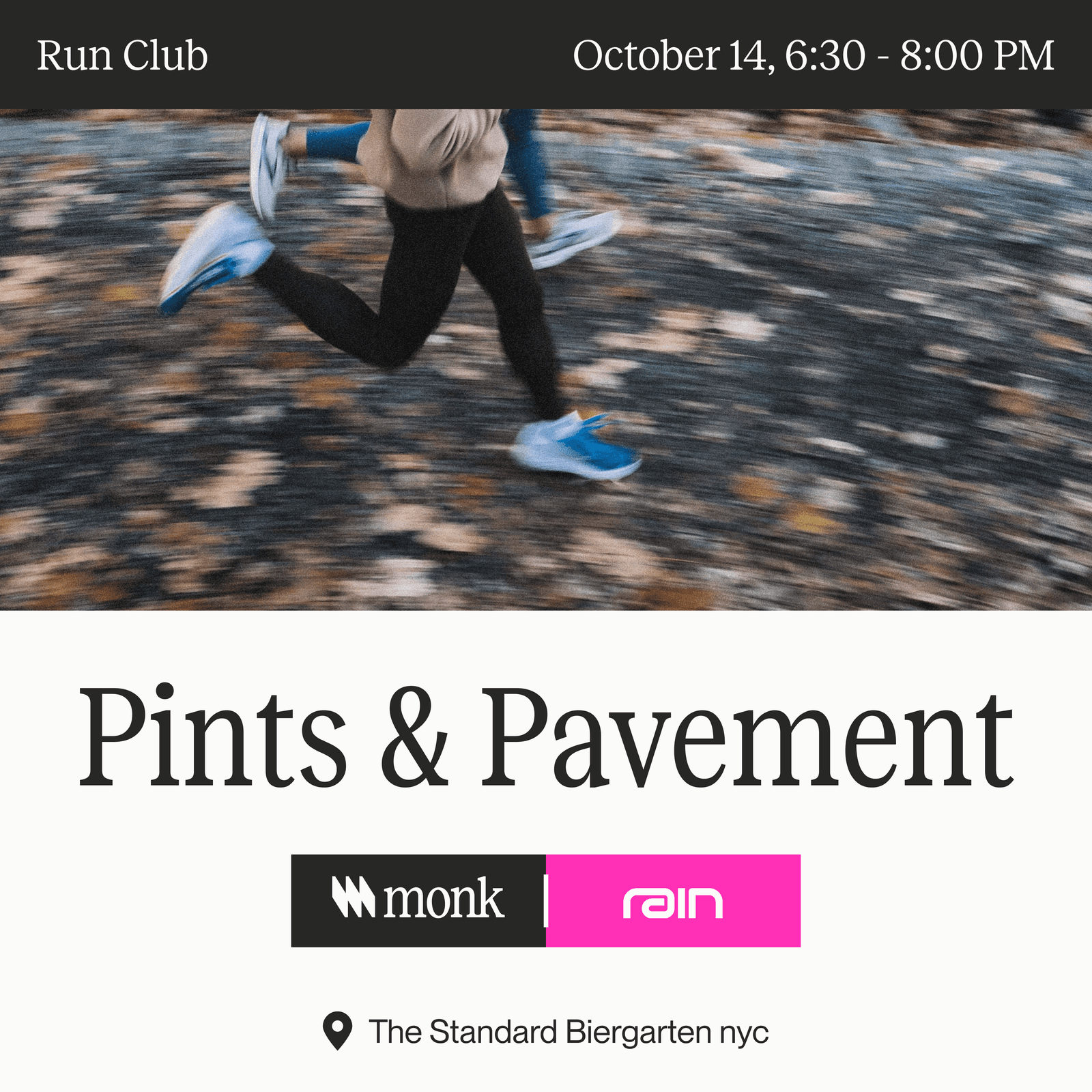 Fintech Run Club Oktoberfest version ft. Rain + Monk + JP Morgan