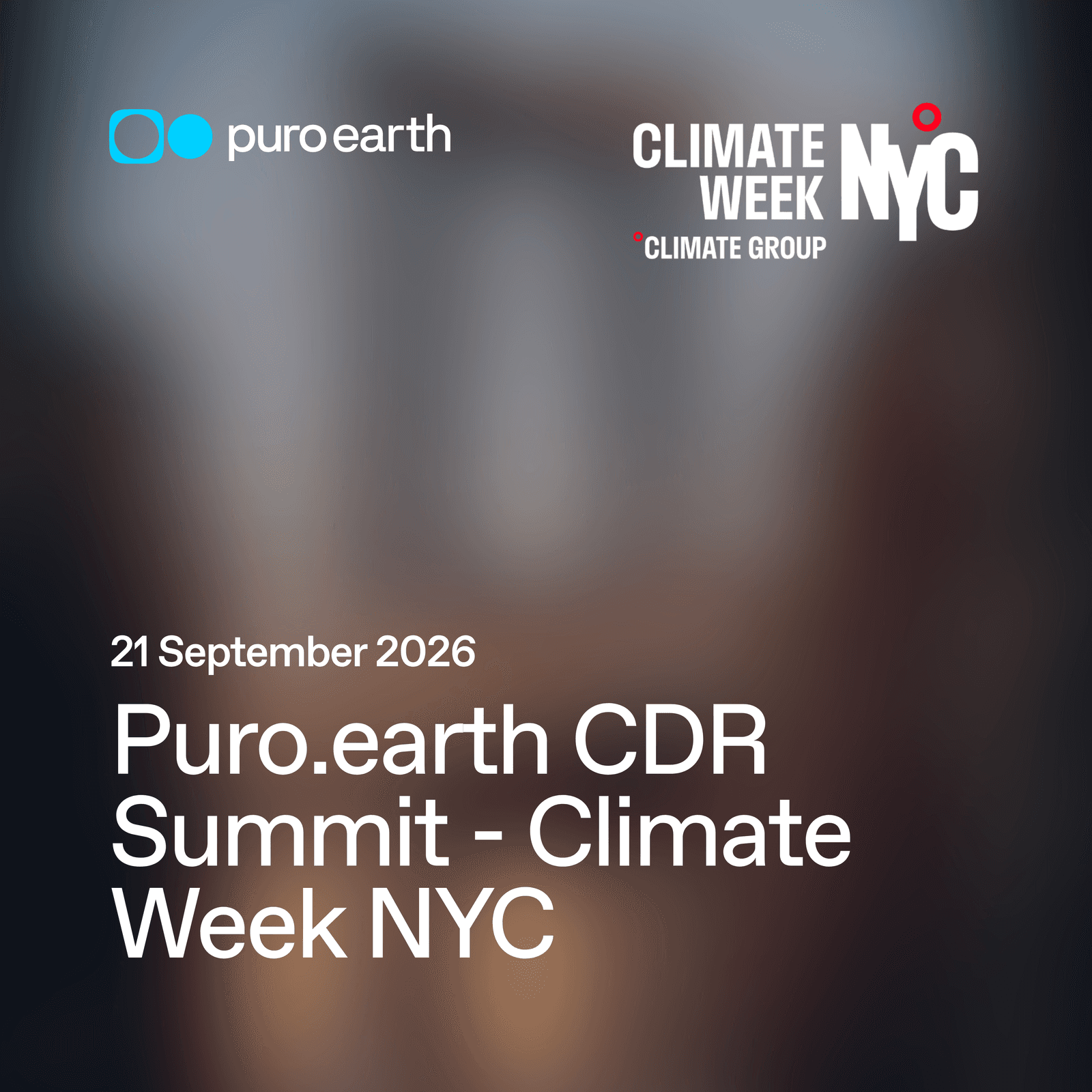 Puro.earth CDR Summit - Climate Week NYC