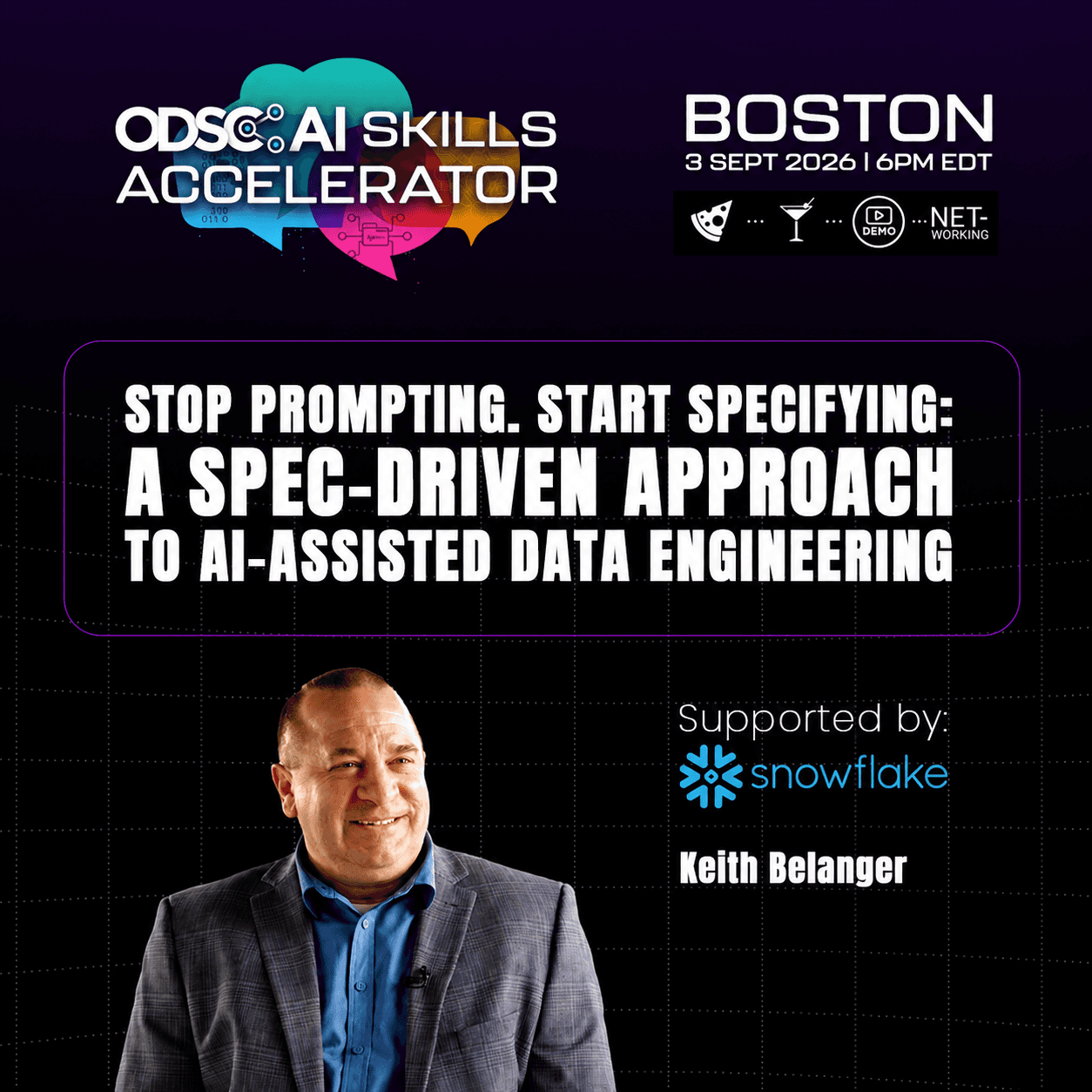 Stop Prompting. Start Specifying: A Spec-Driven Approach to AI-Assisted Data Engineering | Boston