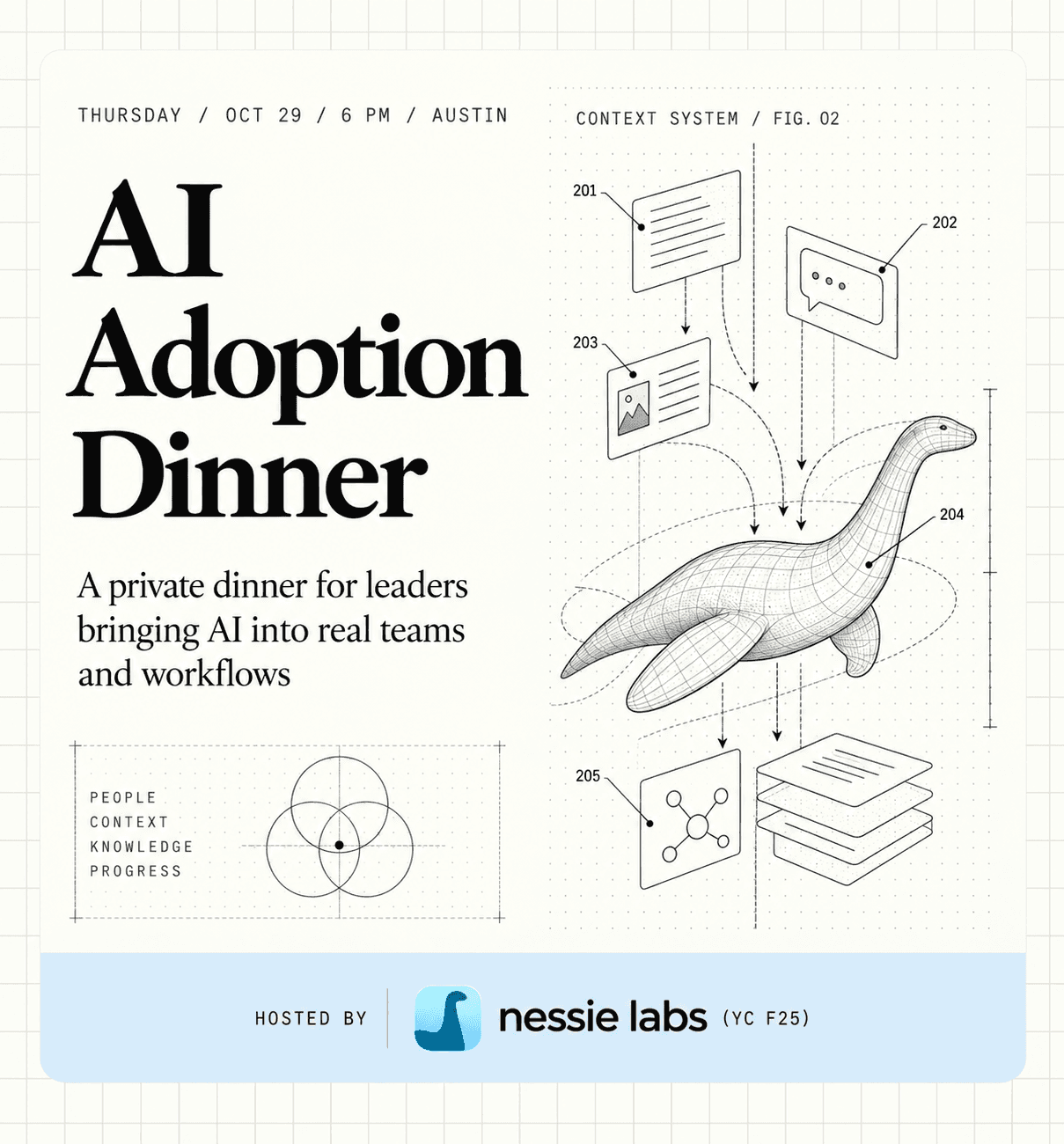 AI Practitioners Dinner by Nessie Labs | Austin