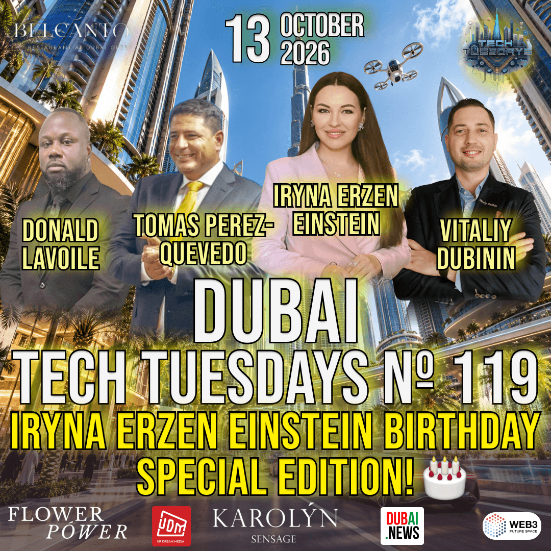 Dubai Tech Tuesdays No. 119 - Iryna Erzen Einstein Birthday Special Edition!