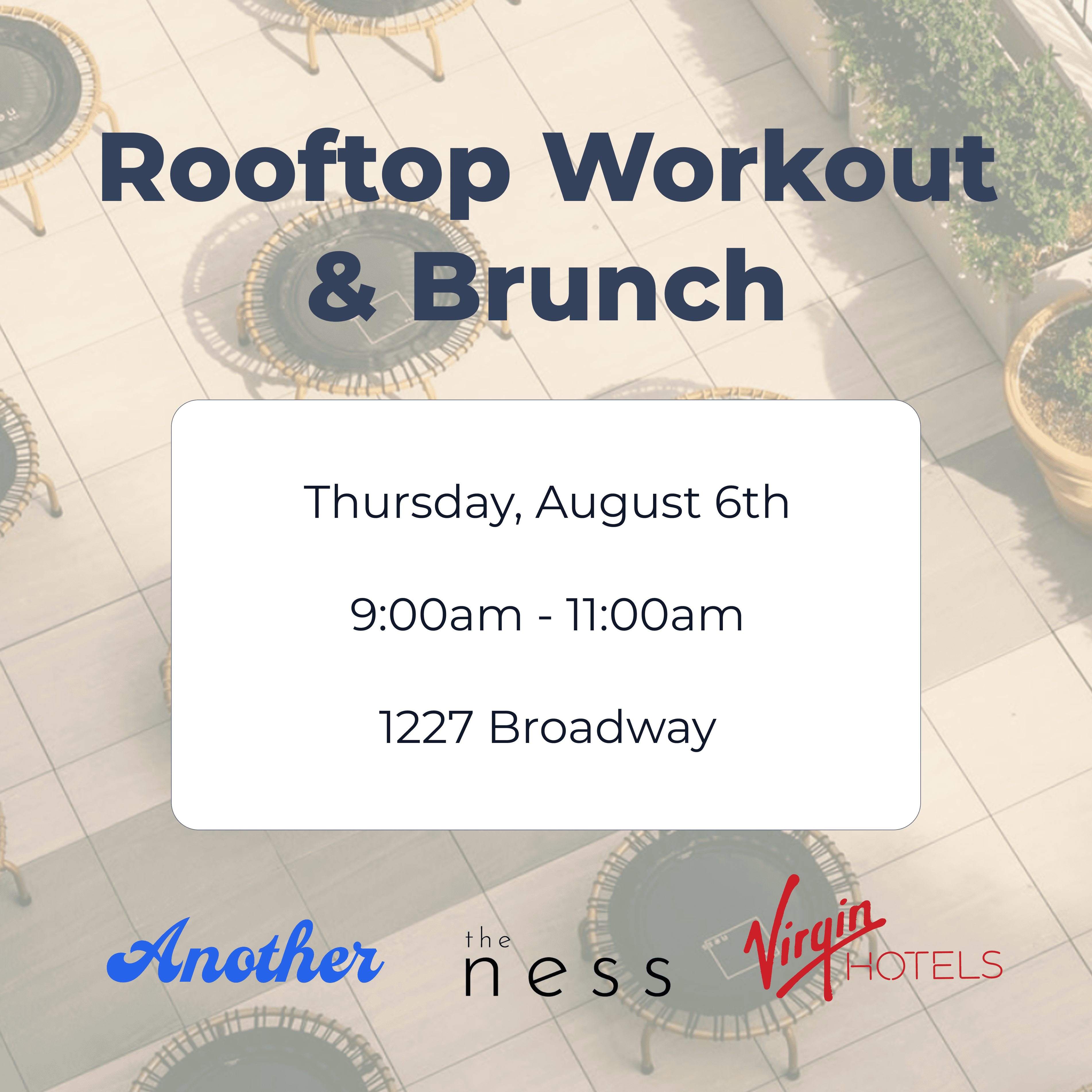 Rooftop Workout + Brunch