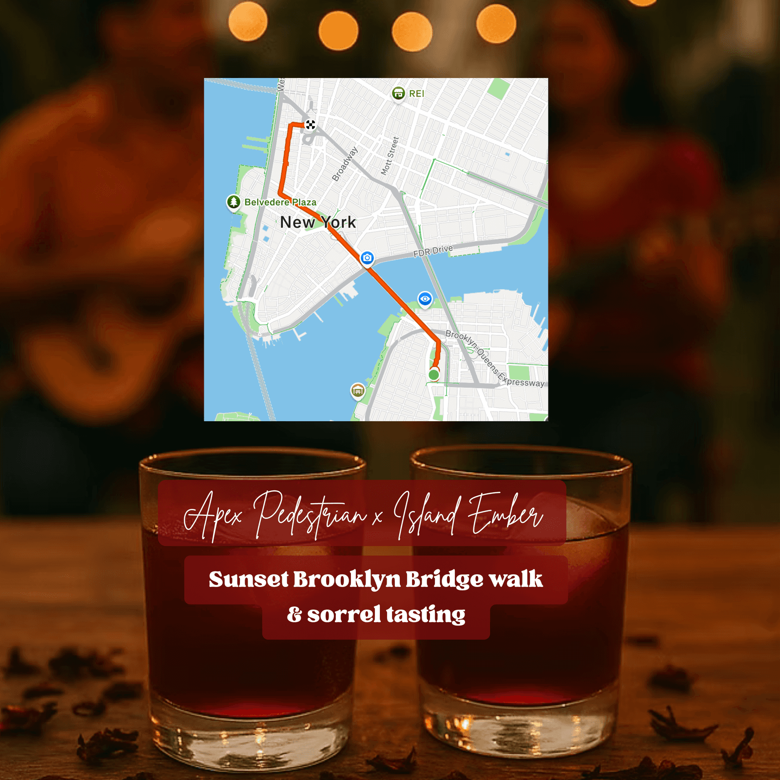 Brooklyn Bridge Sunset Walk & Sorrel Tasting