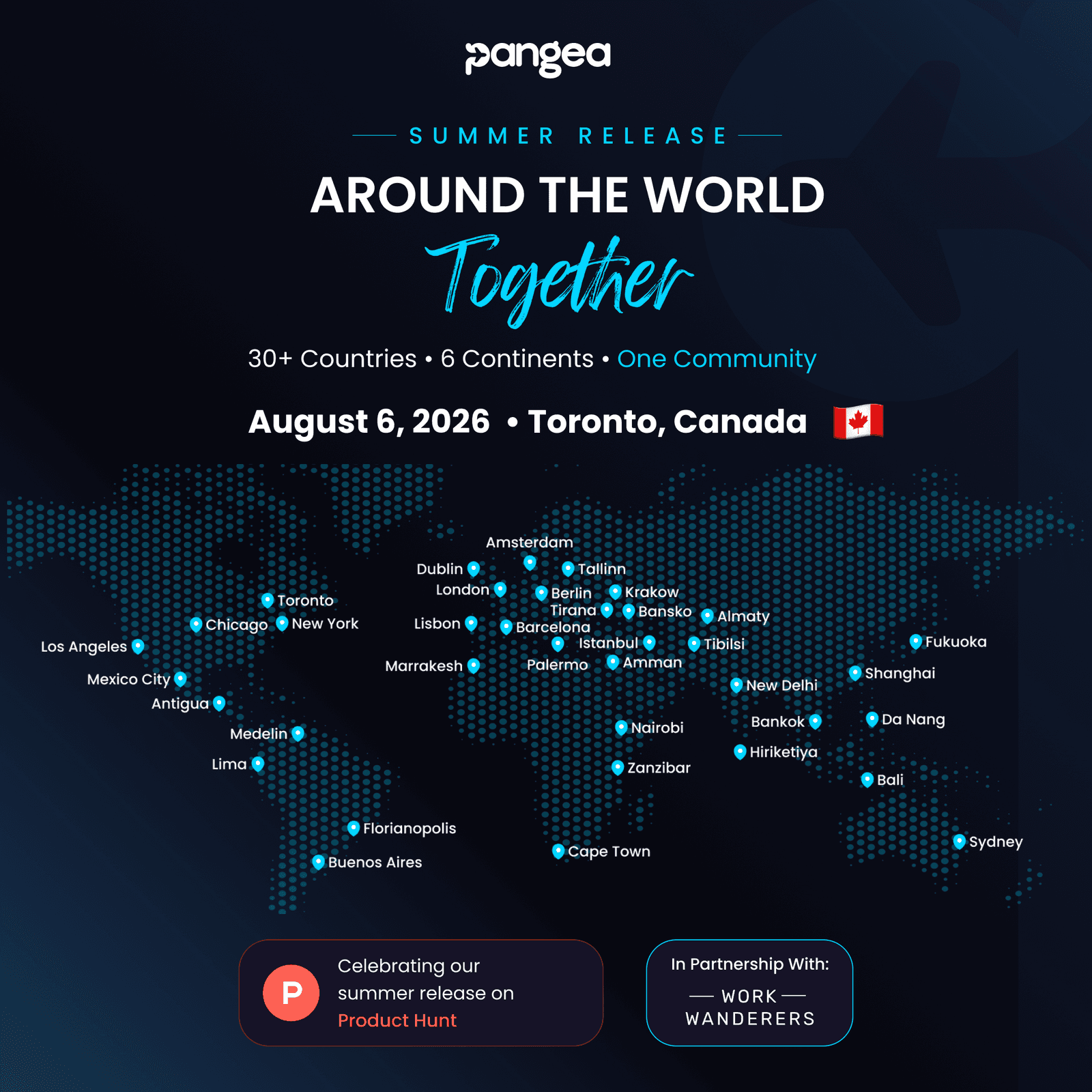 🇨🇦 Toronto (Canada) - Pangea Product Hunt Launch