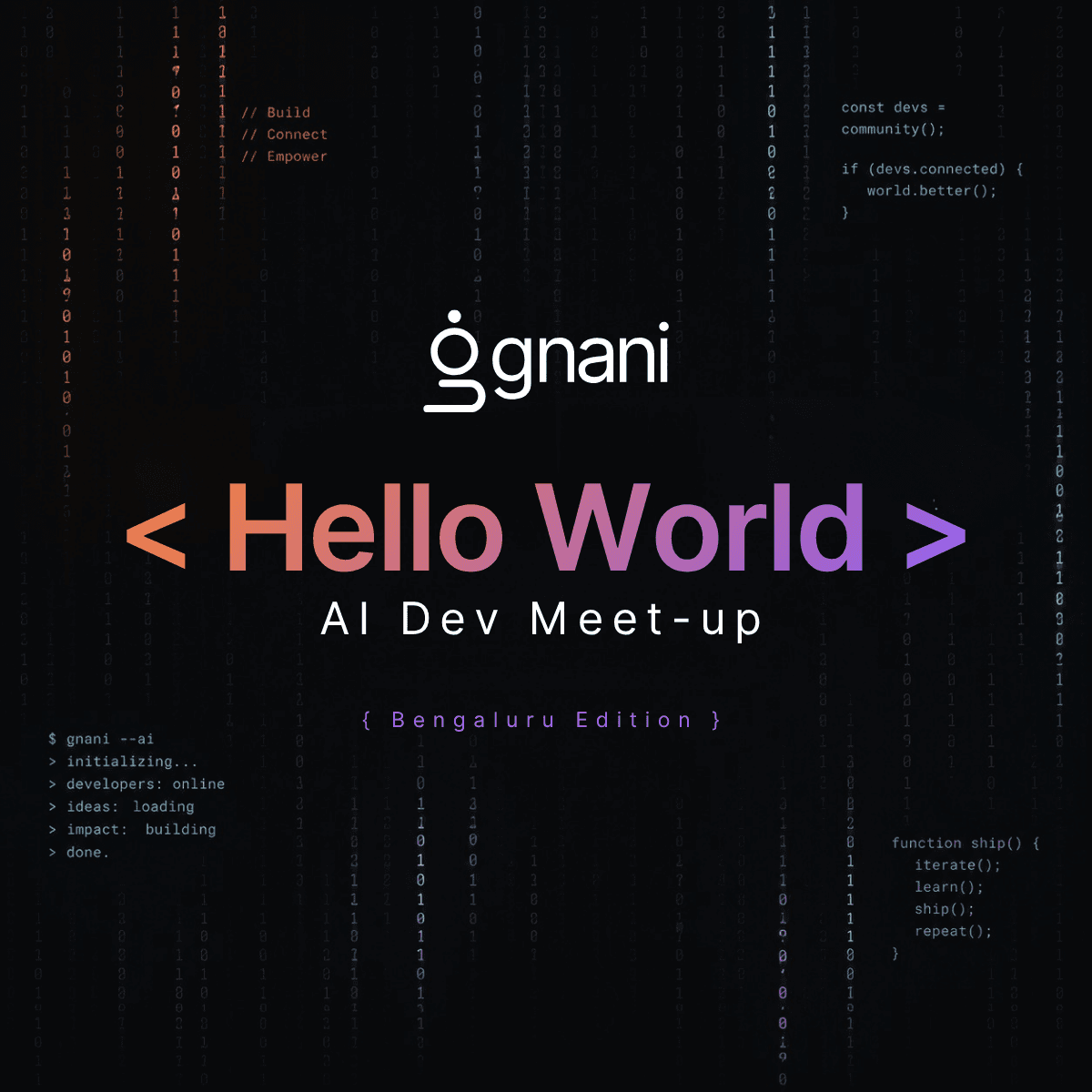 <Hello World> AI Developer Meetup