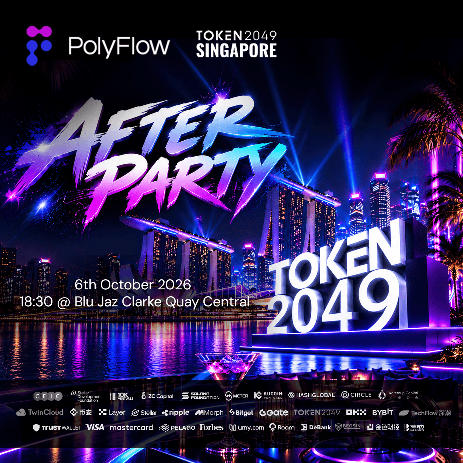 PolyFlow × TOKEN2049 Singapore - AFTER PARTY
