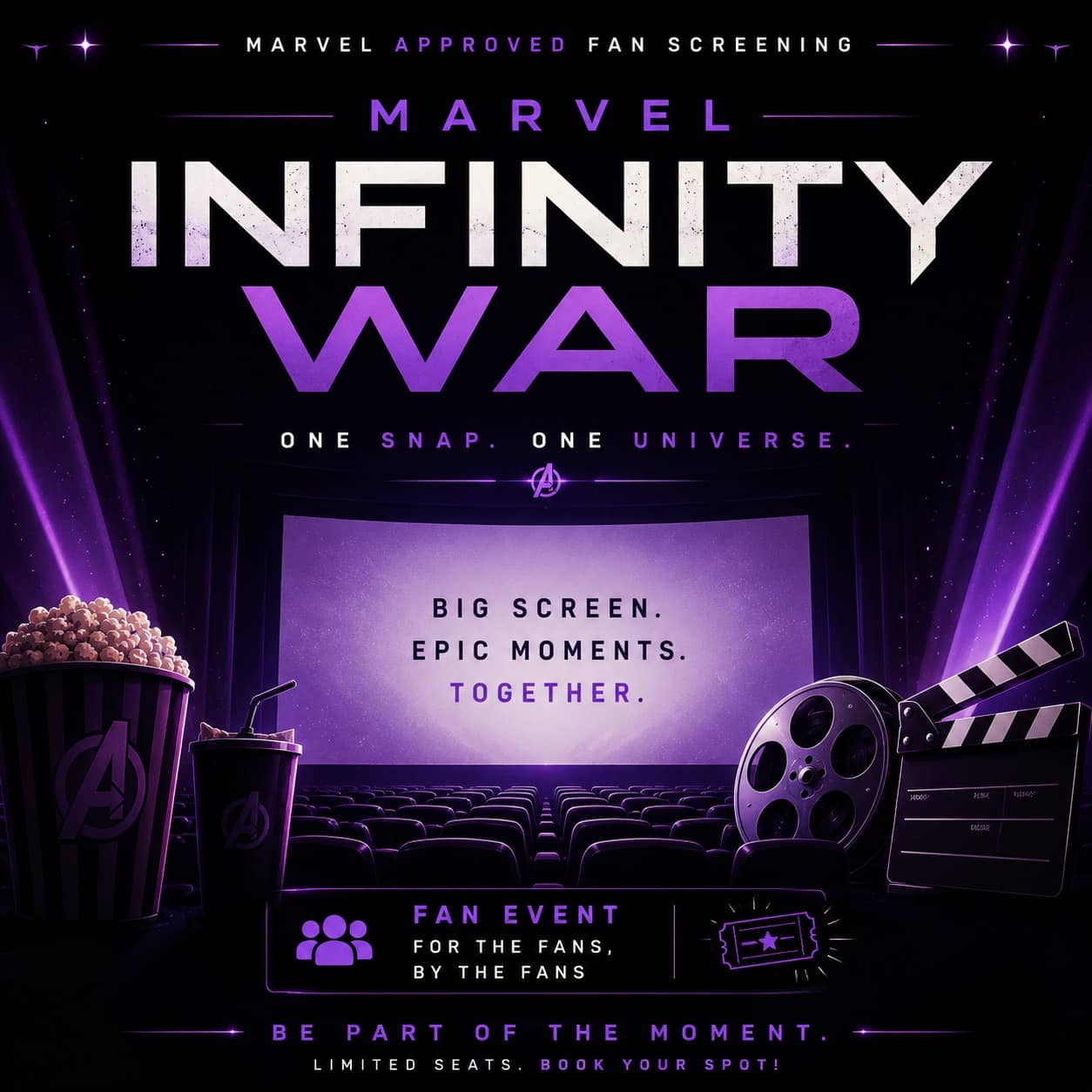 Heroes United: An Avengers Infinity War Movie Night