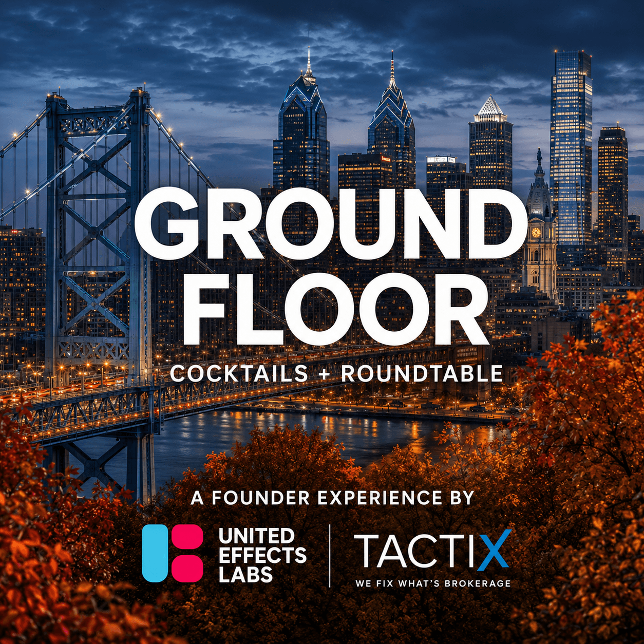 The Ground Floor: Cocktails & Roundtable