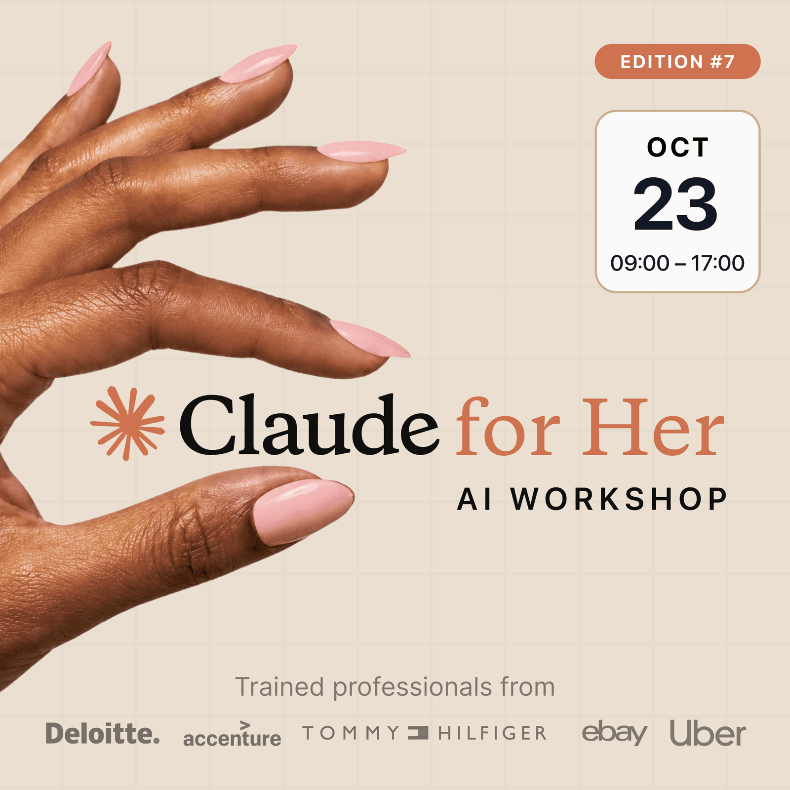 Claude for Her · AI Workshop for Women · Amsterdam