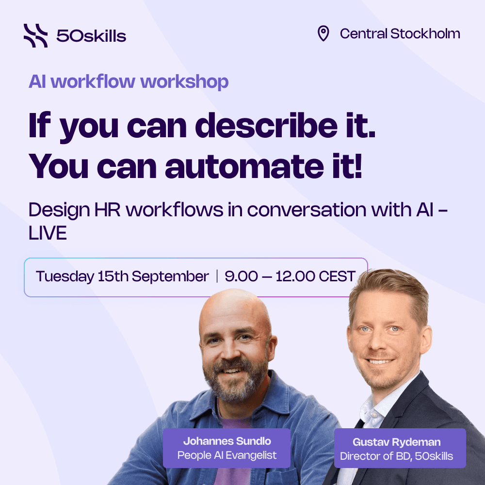 Design HR workflows in conversation with AI — Live